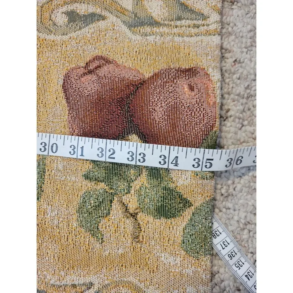 Blum Fruits Tapestry Table Runner Woven Dining Kitchen Decor with Tassel 13